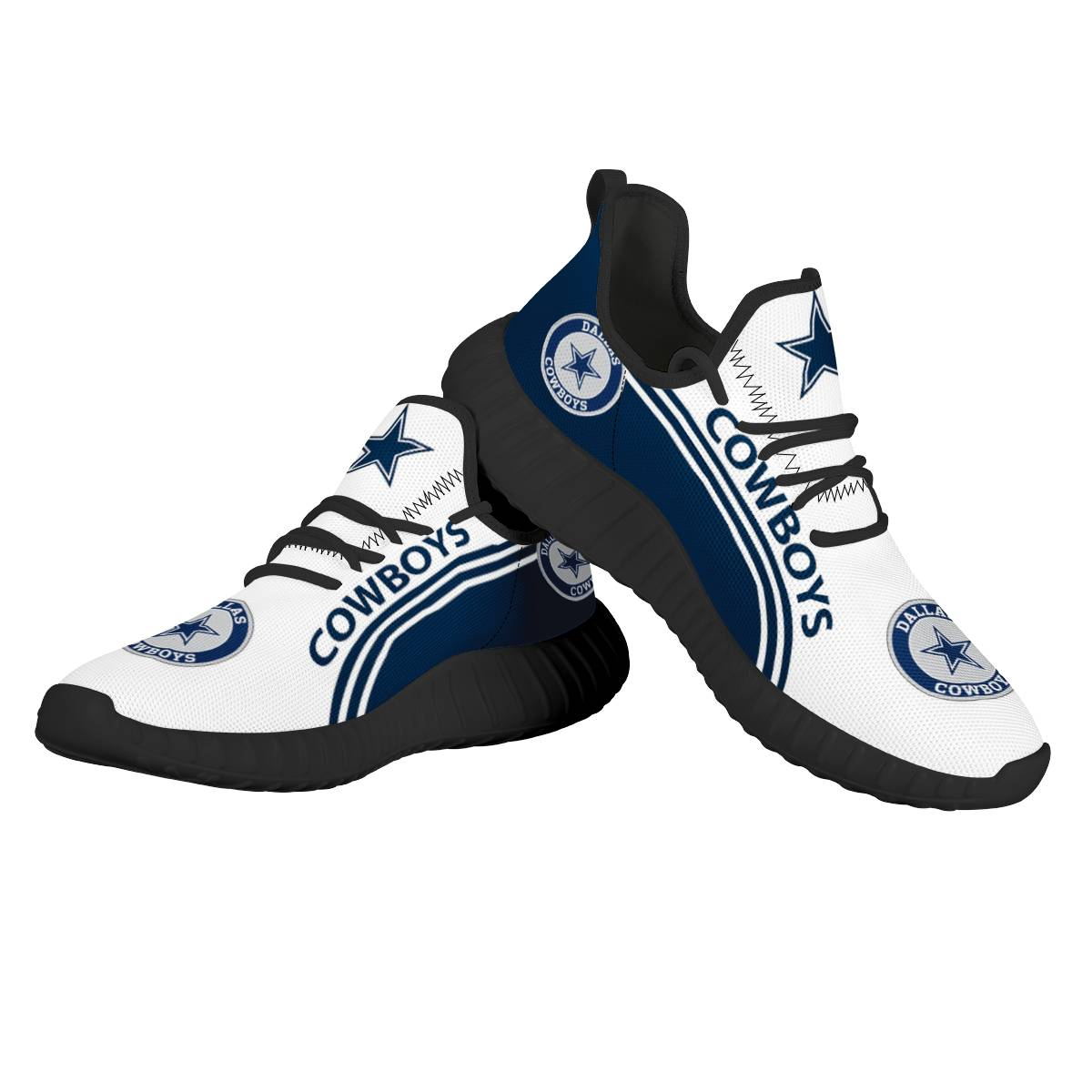 Men's Dallas Cowboys Mesh Knit Sneakers/Shoes 013 Men's Dallas Cowboys Mesh Knit Sneakers/Shoes 013